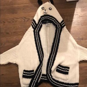 Panda hood sweater